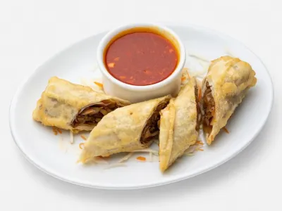 9. Mandarini kevadrullid kanaliha, seente ja munaga (1 tk)
