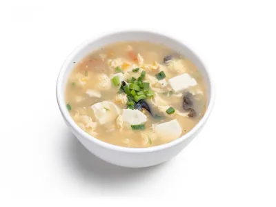38. Tofu munasupp tomati- ja krevettidega